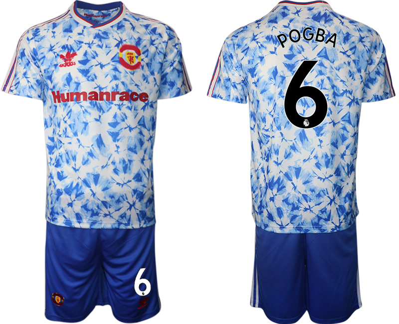 Men 2021 Manchester united adidas Human Race #6 soccer jerseys